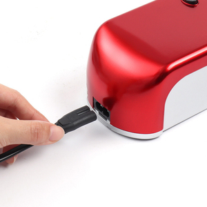 آلة لف سجائر أوتوماتيكية معدنية كهربائية متعددة الاستخدامات، صانع بكرات للسجائر النحيفة، ماكينة لف التبغ باللون الأحمر - Product Image 3