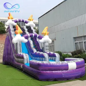 सस्ते inflatable उछाल वाले महल पानी स्लाइड वाणिज्यिक inflatable उछाल घर स्लाइड वयस्क के लिए विशाल inflatable पूल स्लाइड