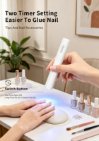 Lampe de séchage des ongles SNRQI, haute puissance, sans fil, mini lampe UV LED pour le séchage des ongles, plateau amovible facile à nettoyer, pour usage en salon