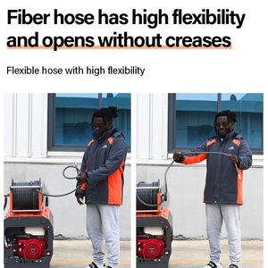 AMJET 4350PSI 16LPM Máquina de limpieza de drenaje de alta presión Equipo de limpieza de alcantarillado Máquina de limpieza de drenaje de chorro de agua - Product Image 5