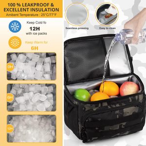 Mochilas Tácticas Molle para Fitness, Senderismo, Crossfit, Bolsas con Velcro para Comida, Mochila Refrigerada para Hombre, Bolsa de Gimnasio - Product Image 4