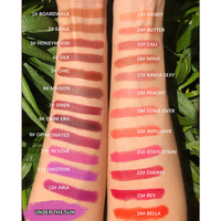 Vente en gros de rouge à lèvres hydratant non collant, créez votre propre rouge à lèvres, rouge à lèvres de luxe, marque privée