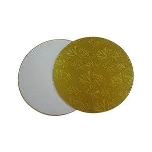 Tablero de madera de masonita para Tartas, papel de aluminio personalizado, oro, venta al por mayor