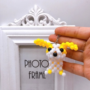 Llaveros de coche con animales de recuerdo para niños, regalos promocionales, decoración DIY para mochilas escolares, cuentas acrílicas, lindo llavero de cachorro de dibujos animados - Product Image 5