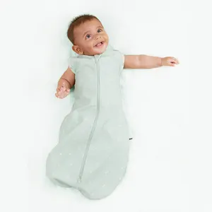 iBaiFei high quality super soft little baby cozy new born wearable blanket organic cotton muslin sleep sack