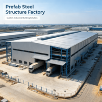 Bâtiments d'usine préfabriqués en acier à faible coût, entrepôts en structure métallique