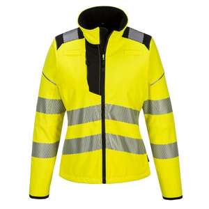 PORTWEST - PW381YBRXS PW3 Veste Softshell jaune/noire haute visibilité pour femme-EAN 5036108348169 HI-VIS WORKWEAR - Product Image 1
