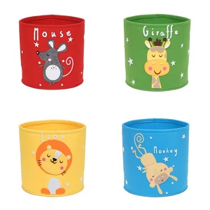 Grazioso Design con motivo animale rotondo <span class=keywords><strong>in</strong></span> <span class=keywords><strong>feltro</strong></span> <span class=keywords><strong>per</strong></span> bambini, portaoggetti, contenitore <span class=keywords><strong>per</strong></span> lavanderia, contenitore - Product Image 3