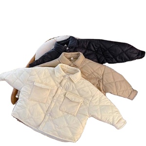 Veste en coton à manches longues pour garçons, nouvelle collection 2026, veste d'hiver imprimée avec poches et rembourrage R pour enfants - Product Image 1