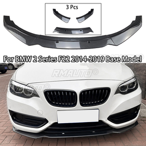 For BMW 2 Series F22 F23 220i 225i 228i 2014-2019 Base Model Front Bumper Lip <b>Splitter</b> Diffuser Spoiler Carbon Fiber Look - Product Image 1