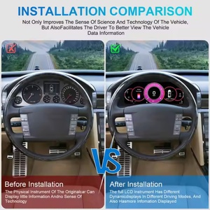 Navihua - Pantalla Digital de Velocidad Actualizada, Pantalla LCD para Automóvil, Velocímetro Digital para Volkswagen Phaeton 2004-2015 - Product Image 6