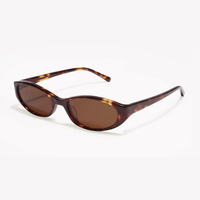 Lunettes de soleil Finione de style australien, marron, Y2K, rétro, œil de chat, UV400, mode féminine, Italie, luxe, logo personnalisé, lunettes de soleil de créateur
