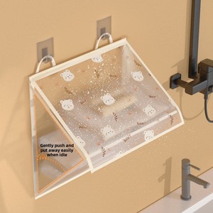 Single Tier Transparent Plastic Bathroom <strong>Storage</strong> Bag Waterproof Hanging <strong>Shower</strong> and Clothes Organizer Injection Technics - Product Image 1