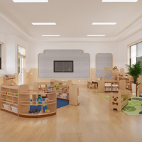 Meubles de maternelle Montessori, conception de salle de classe, table en bois pour garderie, école maternelle, chaise pour bébé pour l'école avec armoire à jouets