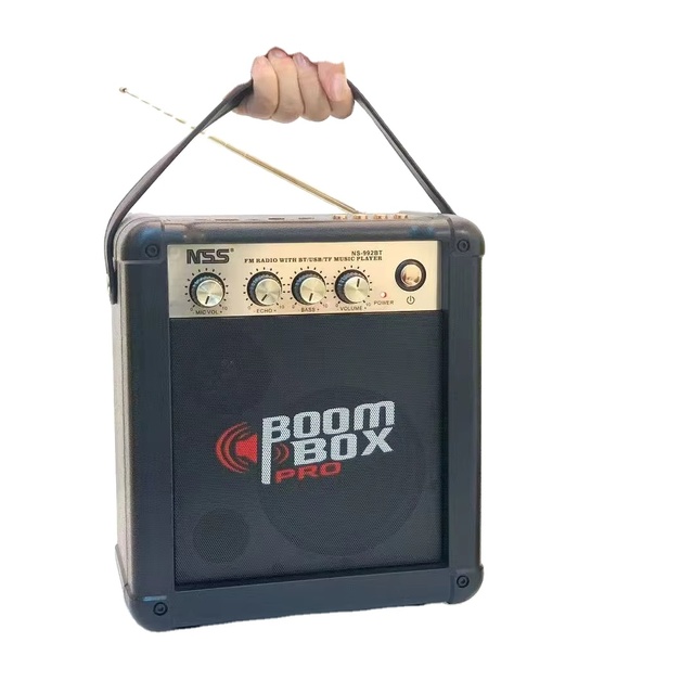NS-992BT Wireless Blue-tooth Speaker Portable Outdoor Speaker Stereo Bass Woofer High Quality Classical Speaker Guitar Interface