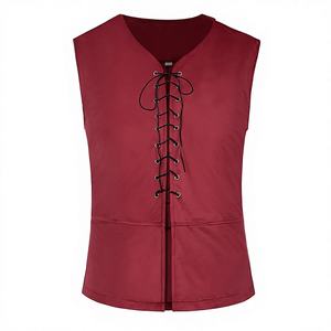 Nuevo Chaleco <span class=keywords><strong>de</strong></span> Poliéster Estilo Pirata Renacentista, Disfraz Vikingo para Halloween - Product Image 1