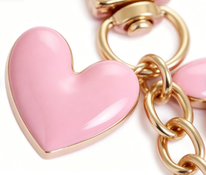 Llavero de Corazón Esmaltado en Oferta, Charm Chapado en Oro con Cierre de Cadena para Decoración de <span class=keywords><strong>Mochila</strong></span>/Bolso, Opciones Multicolor - Product Image 3