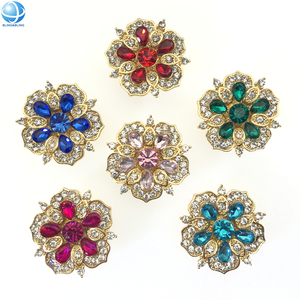 Cổ điển không may có thể mở ra thiết kế Camellia ngọc trai nút bao gồm trượt trên nút Clip Jewel cho phụ nữ áo sơ mi tay áo Khuy măng sét trang trí nội thất - Product Image 6