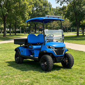 Voiturette <span class=keywords><strong>de</strong></span> golf électrique <span class=keywords><strong>de</strong></span> luxe 6 places, <span class=keywords><strong>toit</strong></span> personnalisable couleur ciel étoilé, bande LED, coffre arrière, <span class=keywords><strong>espace</strong></span> supplémentaire, batterie au lithium - Product Image 1