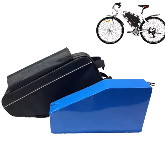 High 48v 52v 60v 72V Triangle Ebike Battery 20Ah 1500W-3000W Power Lithium Battery Downtube Complete Kit Storage BMS Protection