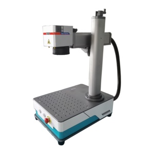 Portable Desktop Type Fiber Laser Marking Engraving Etching Printing Machine for Metal <b>Plastic</b> Easy to Carry 20W/30W/50W - Product Image 2