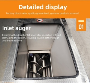 Machine à rouler la pâte à <span class=keywords><strong>pizza</strong></span> électrique commerciale automatique d'<span class=keywords><strong>occasion</strong></span> pour boulangerie, réglable - Product Image 6