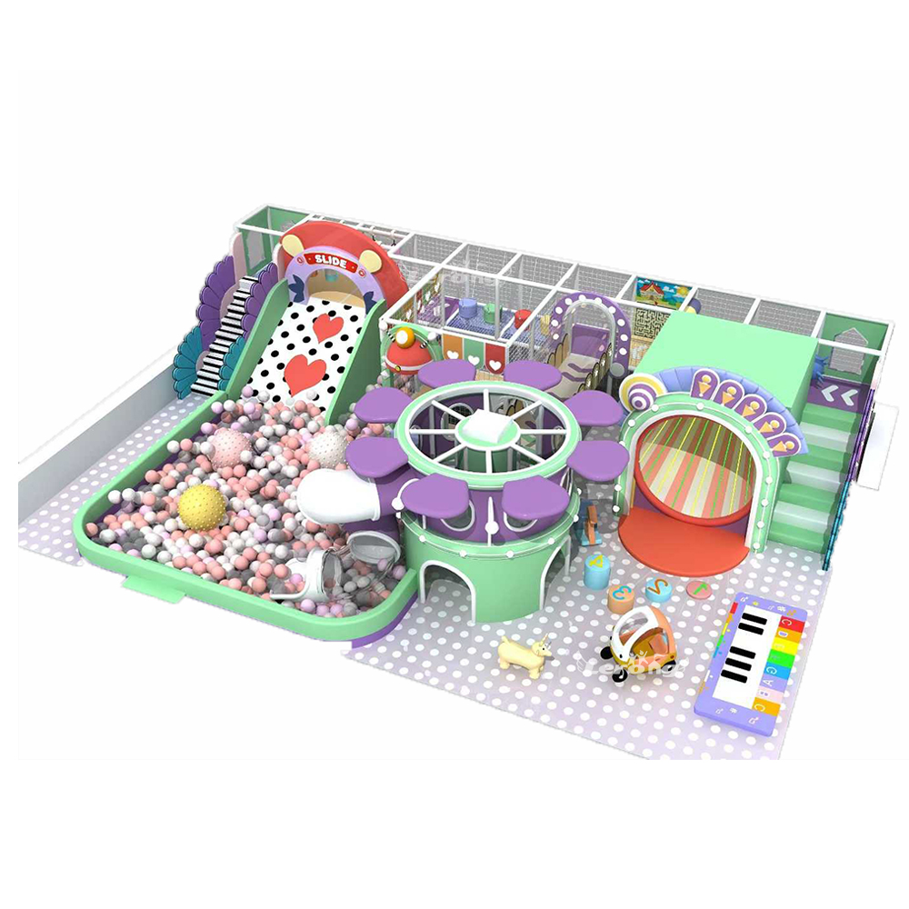 Big Tube Slide Glow Tunnel Floor Piano Ball Pit Indoor Playground Equipment for Kids Entertainment Center and Soft Play Area