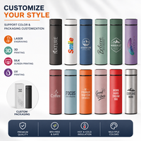 Bouteille d'eau intelligente à LED avec affichage de la température, en acier inoxydable, sous vide, personnalisable avec logo, pour marque privée OEM, idéale comme cadeau