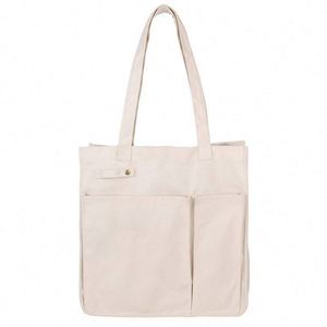 Wholesale Women's Large <b>Canvas</b> Tote Bags with Custom Pattern & Printing-Fashion Design for Daily Use - Product Image 5