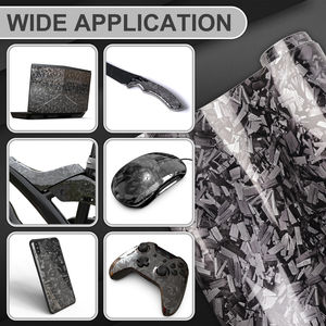 ฟิล์มคาร์บอนไฟเบอร์เคลือบเงาสีเงินสำหรับหุ้มรถยนต์ทั้งคัน  แบบไม่มีฟองอากาศ สำหรับเปลี่ยนสีรถยนต์ - Product Image 3