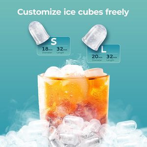 เครื่องทำน้ำแข็ง EUHOMY ขนาด 12 กก./24 ชม. ผลิตน้ำแข็งได้ 9 ก้อน 2 ขนาด สีดำ สำหรับวางบนเคาน์เตอร์แบบพกพา เหมาะสำหรับสำนักงาน ได้รับการรับรองมาตรฐาน ETL ราคาสั่งซื้อจำนวนมาก - Product Image 3