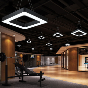 Lámpara Colgante LED, Cuerpo Dorado, Acero Inoxidable, 3500K, Blanco Cálido, Regulable, Antideslumbrante, Lámpara de Techo para Sala de Estar, E26, Control por Interruptor - Product Image 6