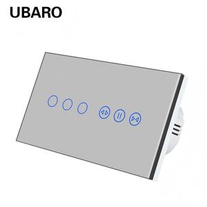 ยูบาโร่สมาร์ทไลท์และสวิตช์ม่าน แผงกระจกขนาด 157 มม. แอพ Wi-Fi ควบคุมด้วยเสียง หน้าจอสัมผัส ฟังก์ชั่นตั้งเวลา - Product Image 2