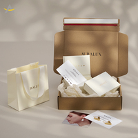 Auralux Scatole per Gioielli Personalizzate con Logo, Riciclabili, Rettangolari, Stile Libro, in Carta, per Anelli, Orecchini e Ciondoli