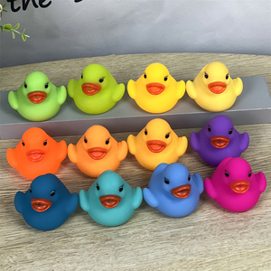 Promotional Gift Baby Bathing Swimming Pool <b>Toy</b> Vinyl Animal Bulk 5.5CM Mini Colorful Rubber <b>Duck</b> - Product Image 2