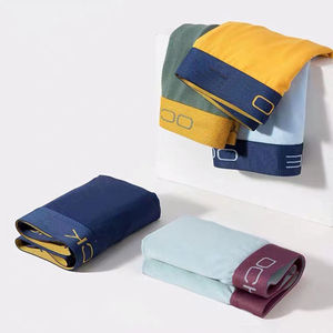 Fabricant Boxers taille moyenne confortables, respirants pour la peau, en coton à élasticité élastique pour hommes, sous-vêtements courts pour hommes - Product Image 2