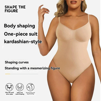 Combinaison sculptante tout-en-un pour femmes, en nylon antibactérien, amincissante, pour le ventre, style Kardashian