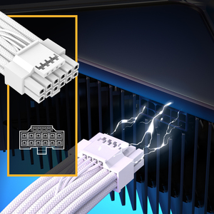 Uphere 12Vhpwr Verlenghuls Kabel Pcie Gen 5 Connectoren Pcie 5.0 16pin Naar Pci-e 8pin * 3 Gpu Rtx 3090ti En 40 Series 600W - Product Image 4