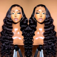 Perruques Lace Front Body Wave 100% Cheveux Humains, Cheveux Vietnamiens Bruts de Haute Qualité, Perruques Frontales HD Transparentes pour Femmes Noires