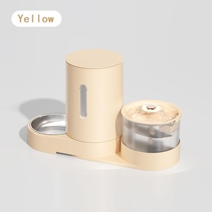 Mangkuk plastik ramah lingkungan anjing listrik cerdas baskom nasi anjing pemisah basah/kering integrasi gandum air pengumpan otomatis - Product Image 2