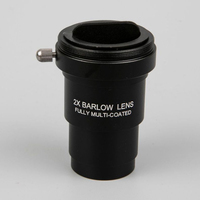 Lentille Barlow 2X télescope 1.25 pouces accessoire de télescope à film vert à large bande multi-revêtement avec double grossissement de fil M42