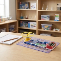 Kit électronique pour expériences de circuits, coffret cadeau anglais, jouet éducatif