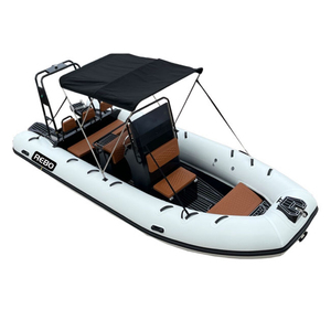 Nouveau design 2024, bateau semi-rigide en aluminium de 18 pieds, RIB 560, bateaux pneumatiques Hypalon/PVC à vendre - Product Image 4
