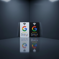 Etiqueta Adhesiva de PVC Personalizable con Código QR, NFC, para Mesa, con Reseñas de Google, Menú, para Restaurante, Instagram, Tarjeta de Membresía, Hotel