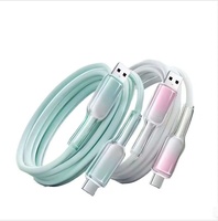 Kabel Data USB-C Pengisian Cepat 120W 6A Lintas-Batas dengan Bahan Anyaman 180 Derajat, Kompatibel dengan iPhone 15/16, Laptop, Smartphone