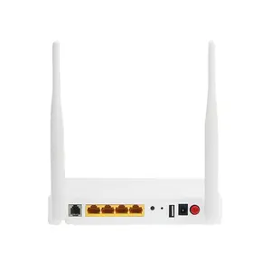 Kualitas Tinggi dan Baru ZTE F660 V8.0 1GE + 3FE + 1POTS + USB + WIFI Versi Inggris Gpon Onu FTTH