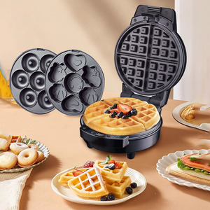 3 In 1 Breakfast <b>Maker</b> Waffle Donut Cookie <b>Maker</b> Multifunction Electric Baking Machine For Kitchen Use - Product Image 1