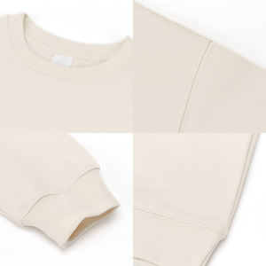 Pullover da <span class=keywords><strong>Uomo</strong></span> di Tendenza Girocollo Felpato 450g Tinta Unita Spesso con Spalle Scivolate Heavy-Duty per L'Autunno - Product Image 4