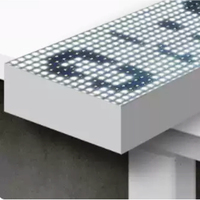 Écran d'affichage à LED intérieur en couleur publicité défilement barre de texte sans cadre matrice de points bordure étroite enseignes électroniques en métal