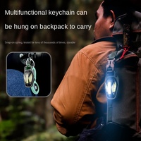 Lampe de travail multifonctionnelle Cob en alliage d'aluminium Lampe de nuit de camping rechargeable Porte-clés Lampe de travail portable à LED